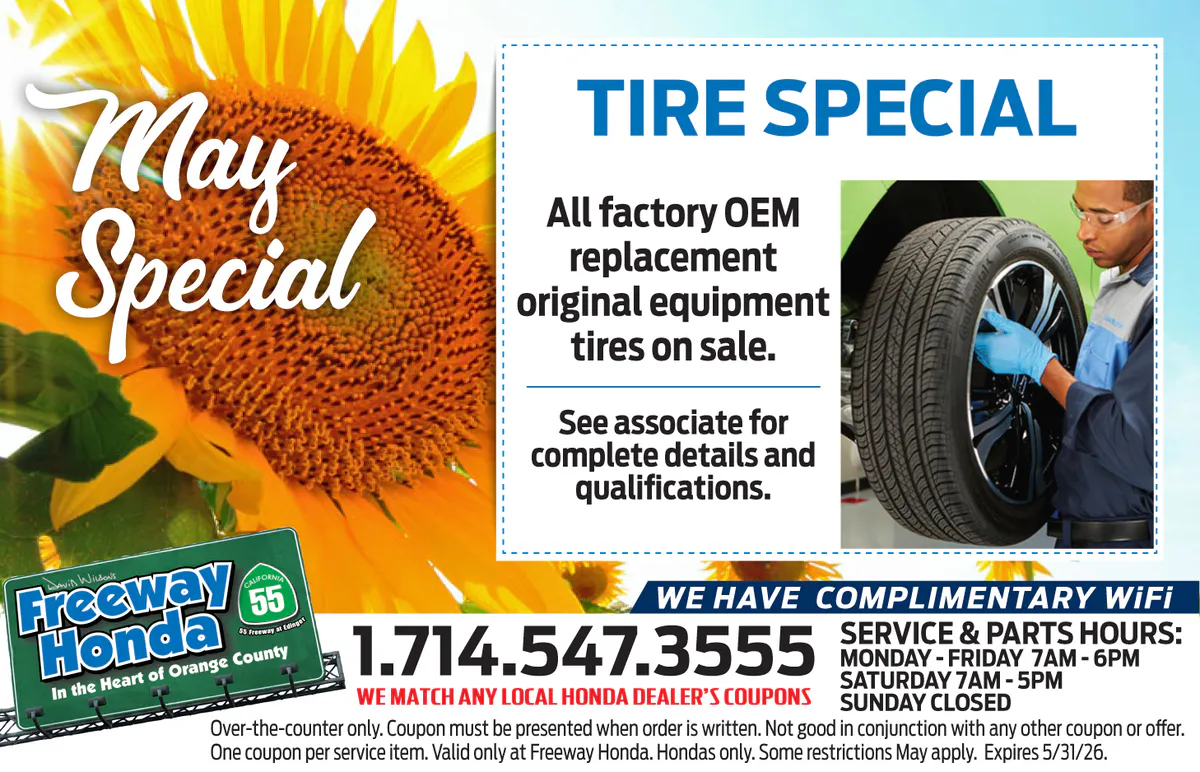 Tire Special | Freeway Honda