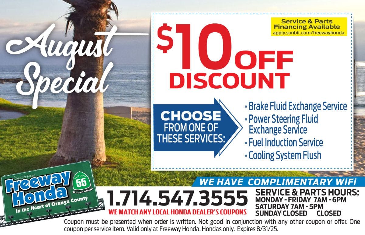 Service Discount | Freeway Honda