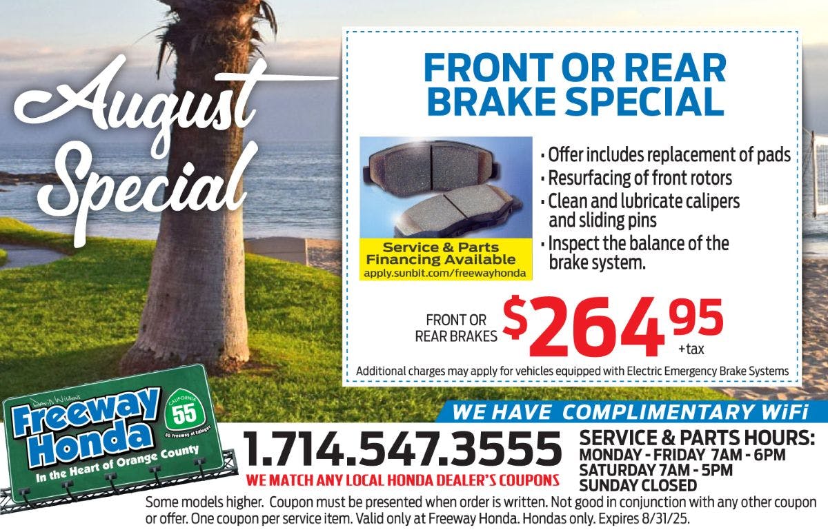 Brake Special | Freeway Honda