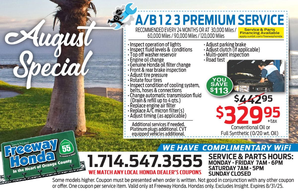 A/B 1 2 3 Premium Service | Freeway Honda