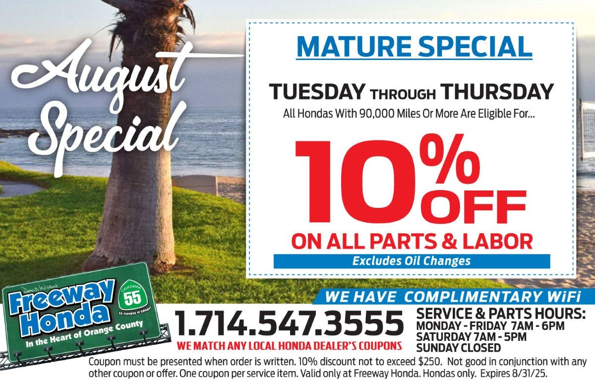 Mature Special | Freeway Honda