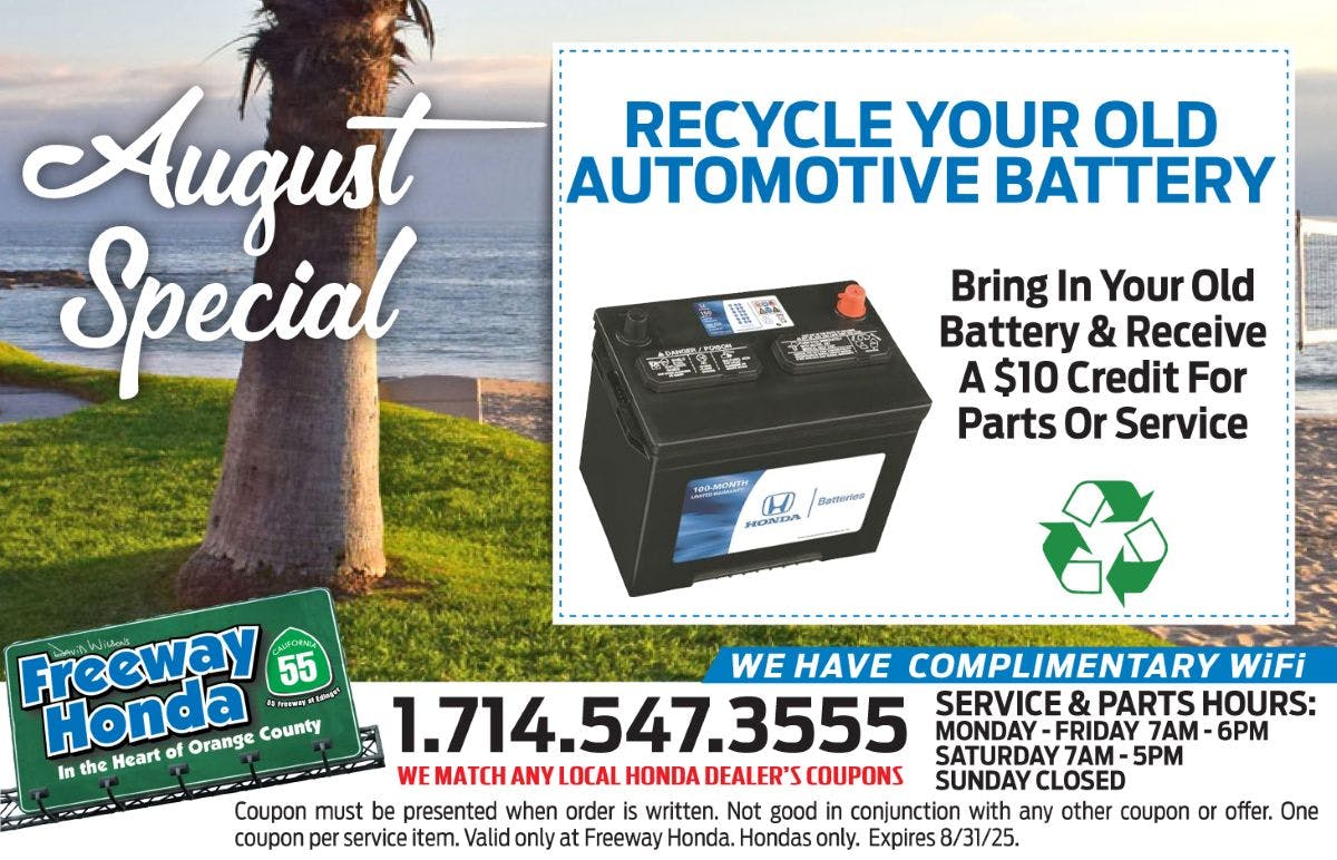Recycle Your Old Automotive Battery | Freeway Honda