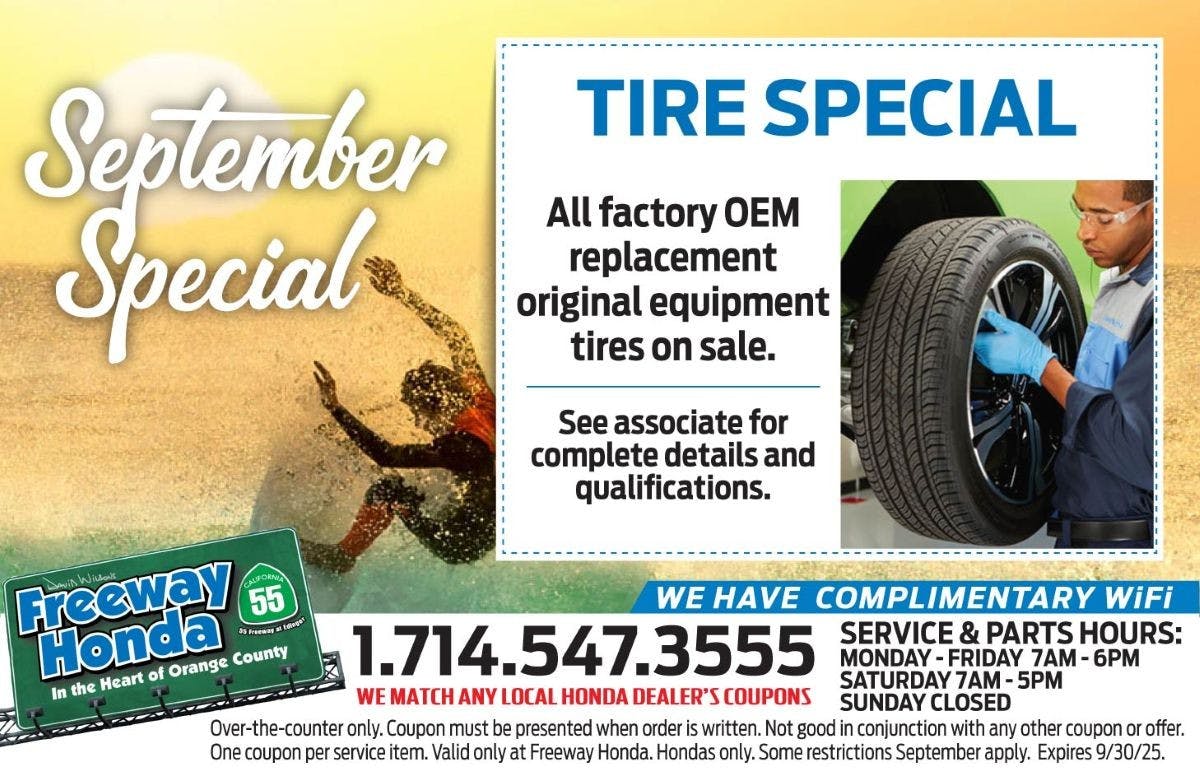 Tire Special | Freeway Honda