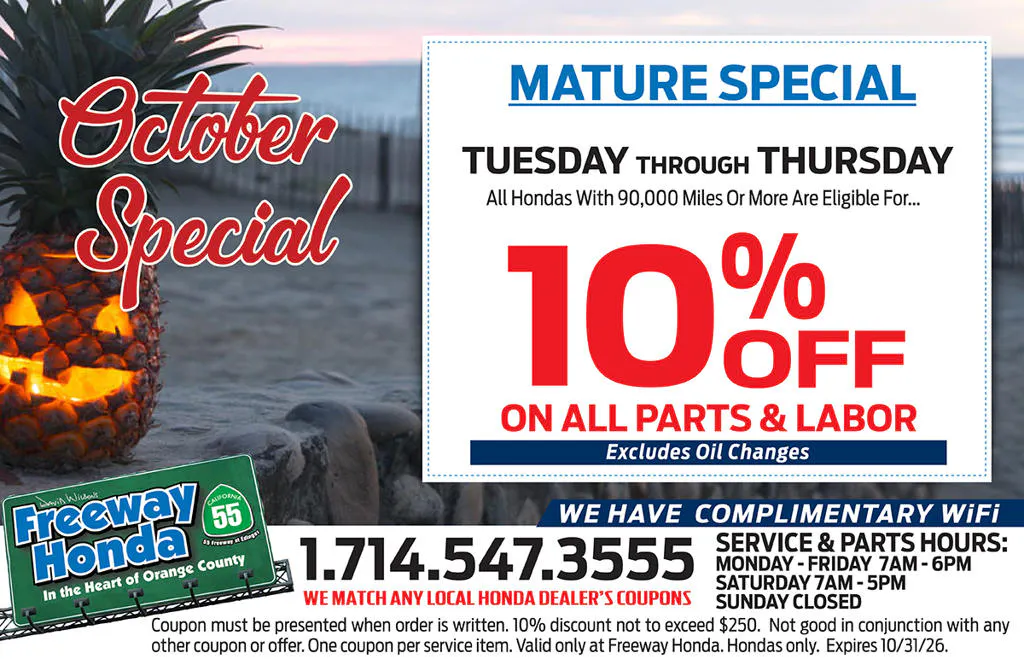 Mature Special | Freeway Honda