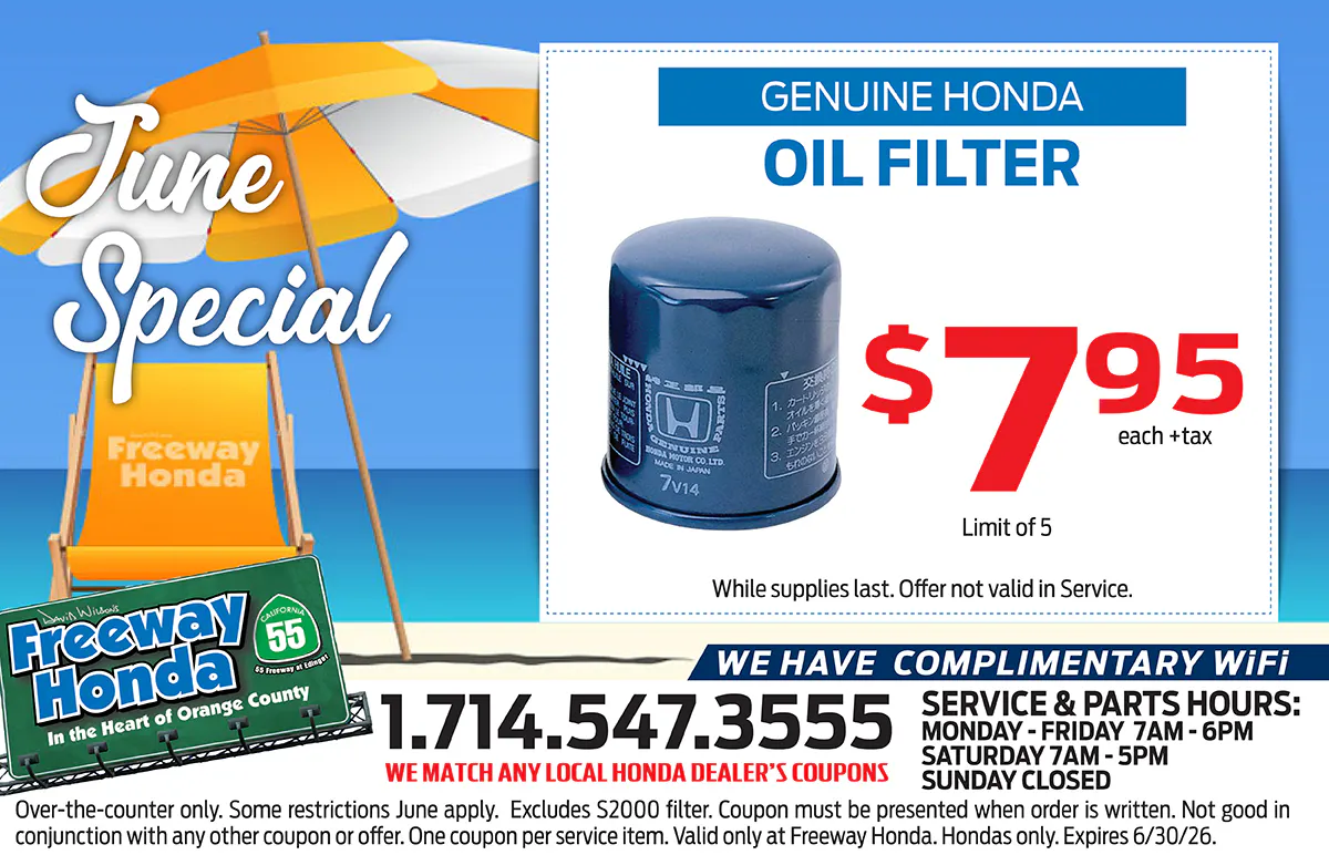 Genuine Honda Oil Filter | Freeway Honda