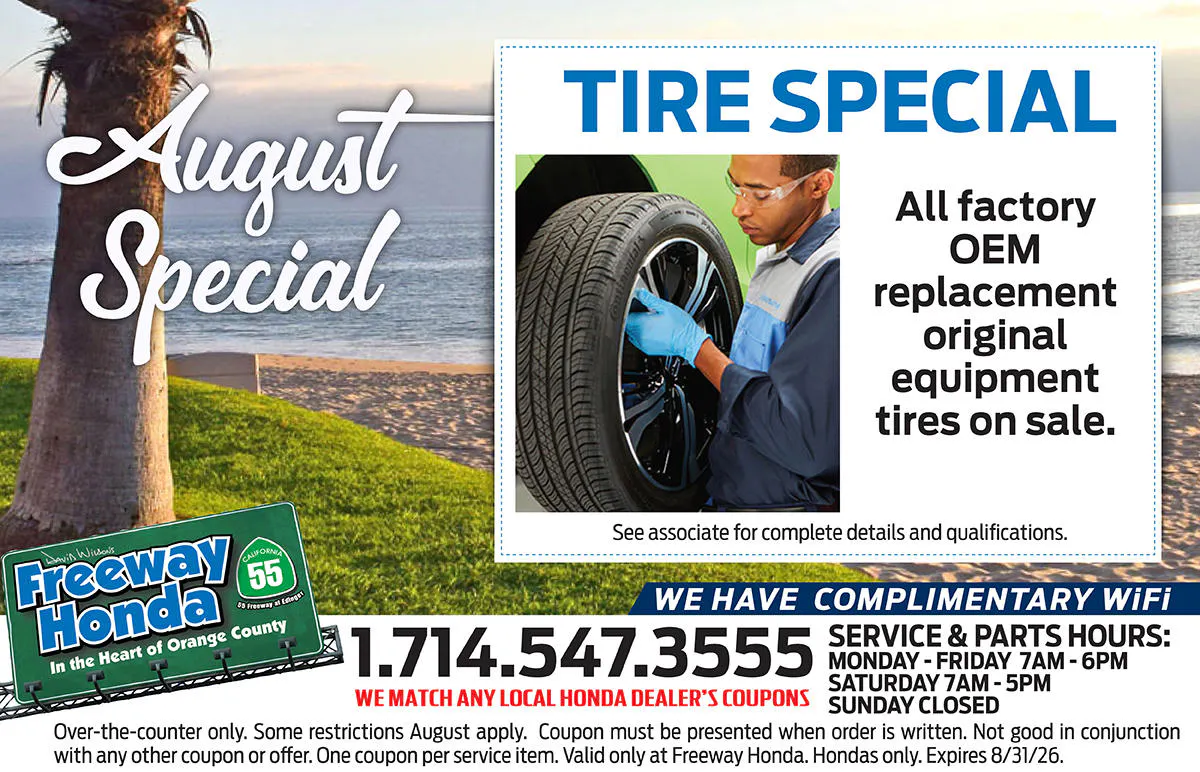 Tire Special | Freeway Honda