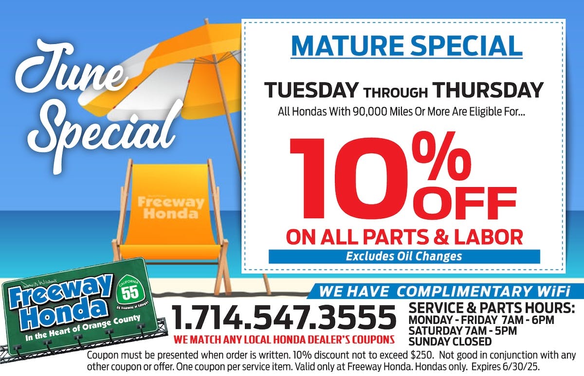 Mature Special | Freeway Honda