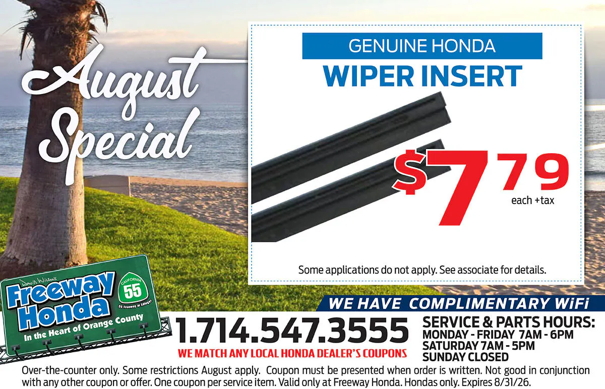 Genuine Honda Wiper Insert | Freeway Honda