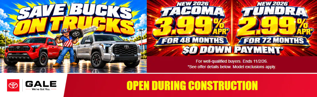 October 2026 Truck APR – Tacoma Tundra