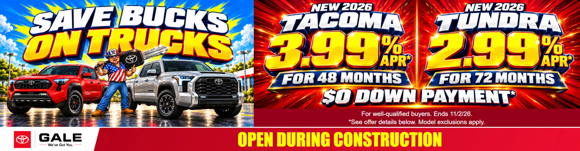 October 2026 Truck APR – Tacoma Tundra