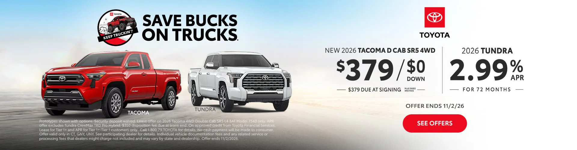 October 2026 CT GNY UNY Save Bucks on Trucks