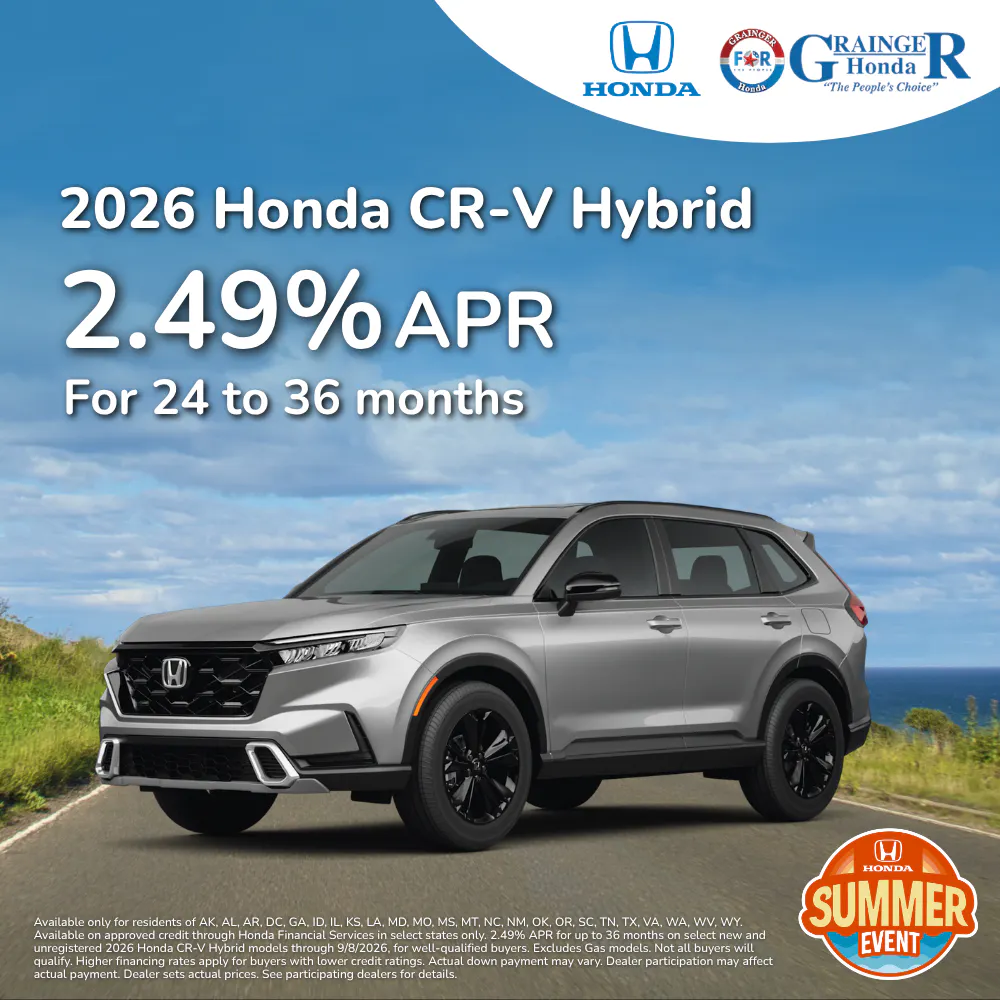 2026 Honda CR-V Hybrid 2.49% APR 24-36 mos |  Grainger Honda