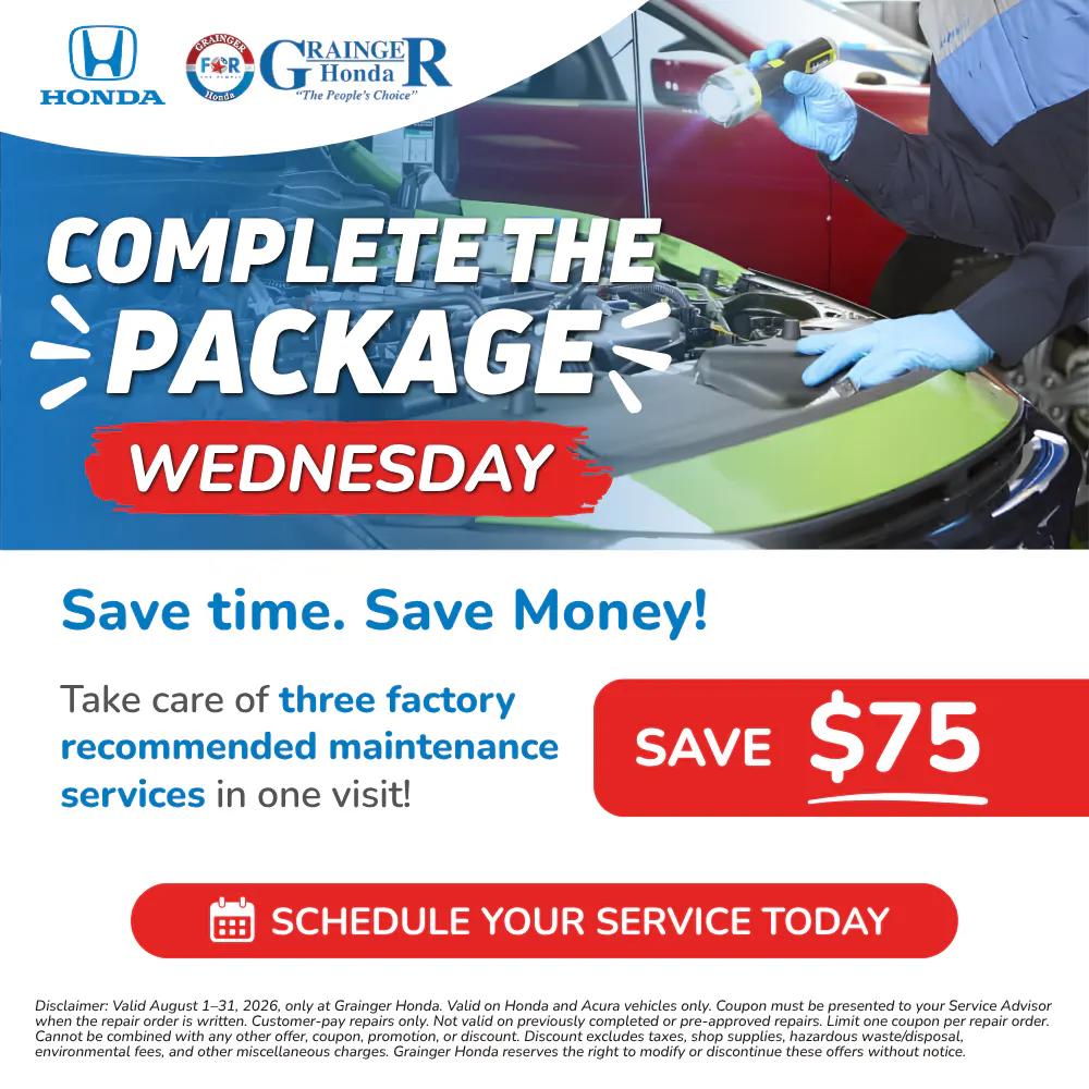 Complete the Package Wednesdays |  Grainger Honda