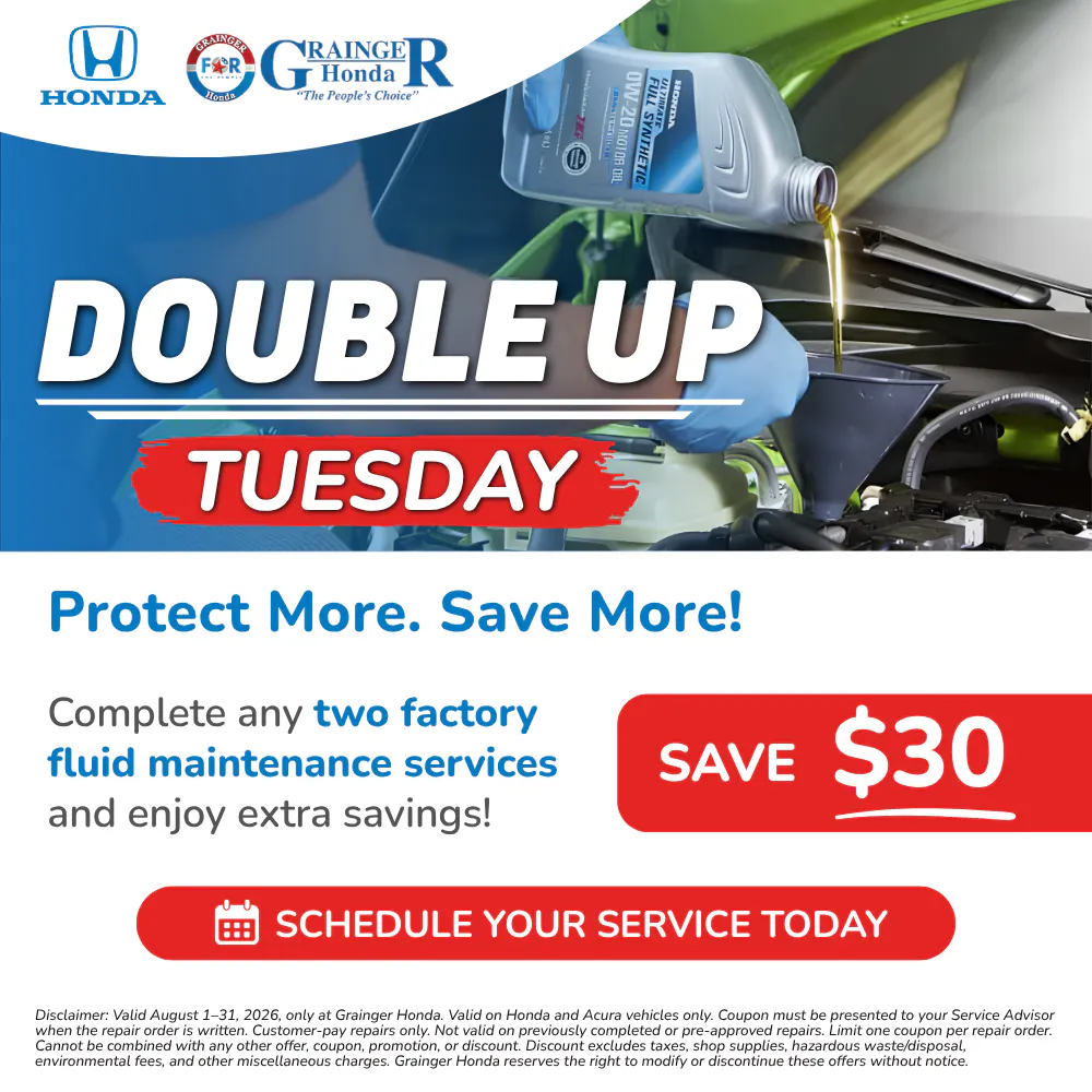 Double Up Tuesdays |  Grainger Honda