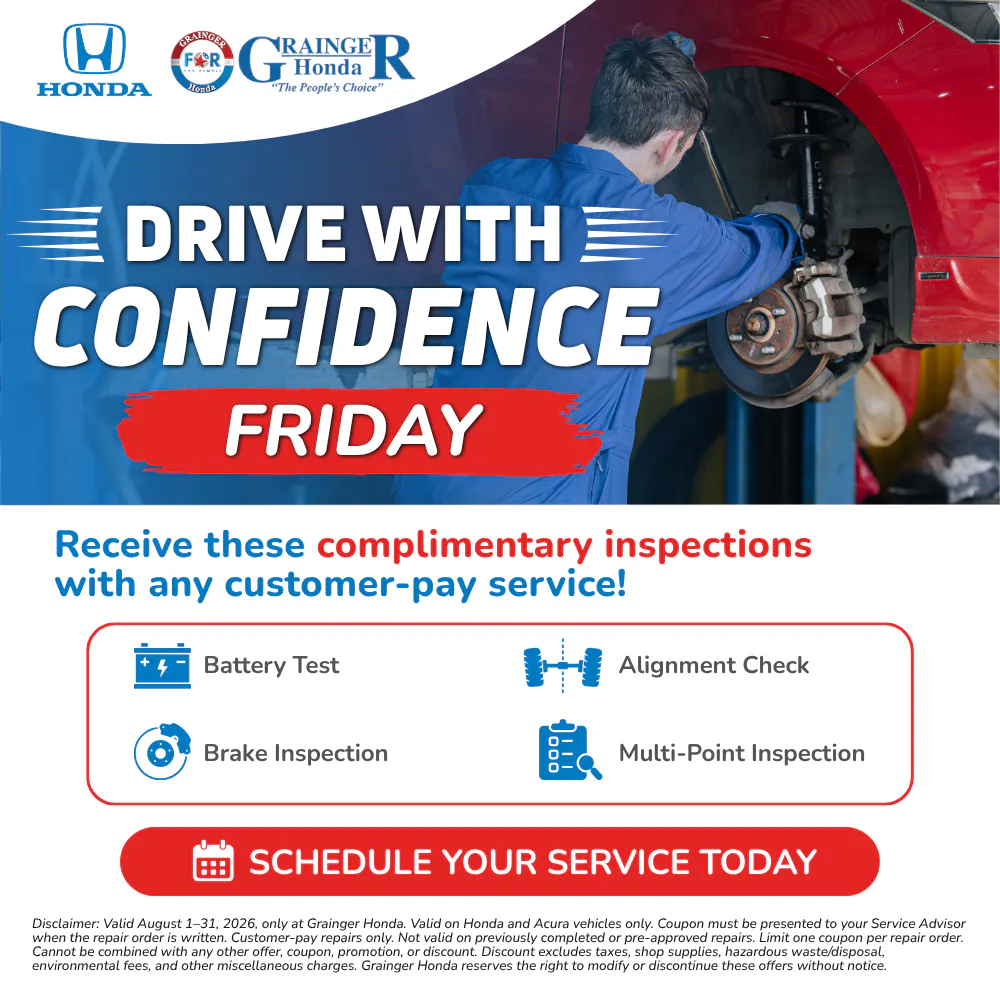 Drive With Confidence Friday |  Grainger Honda