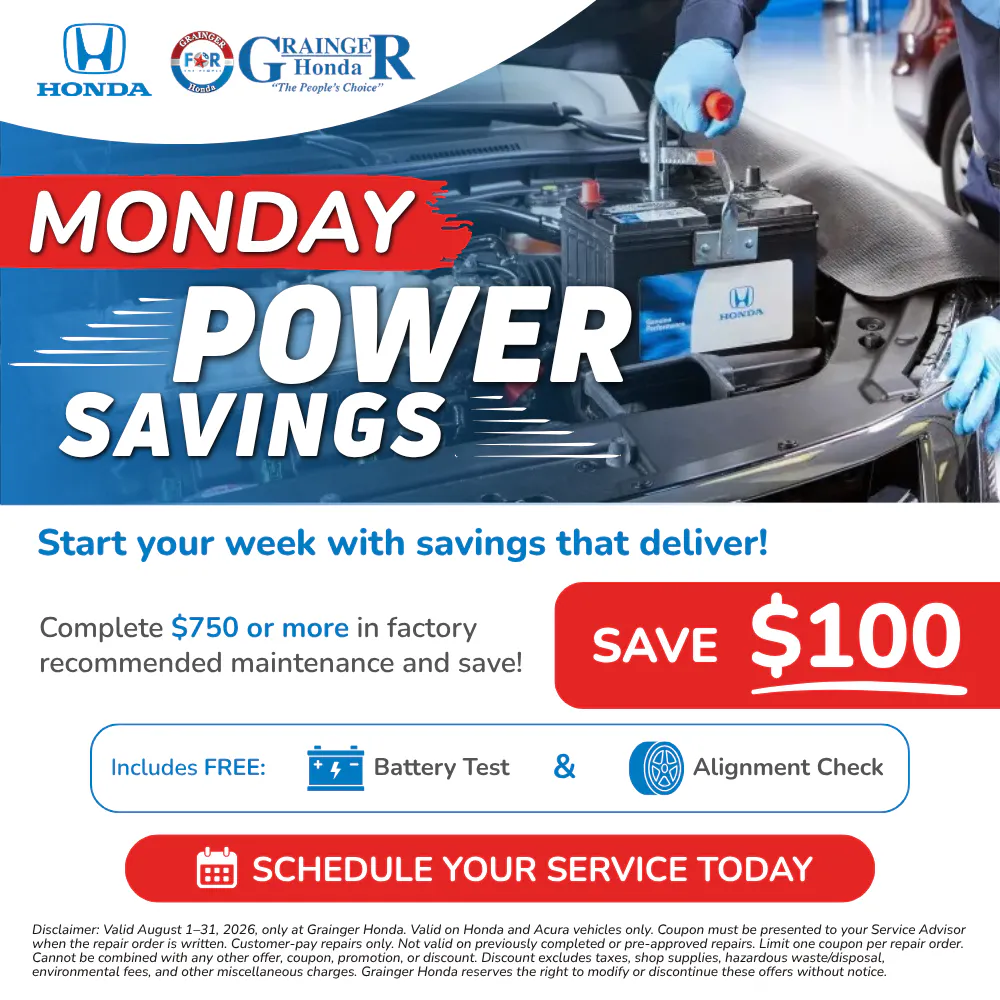 Monday Power Savings |  Grainger Honda