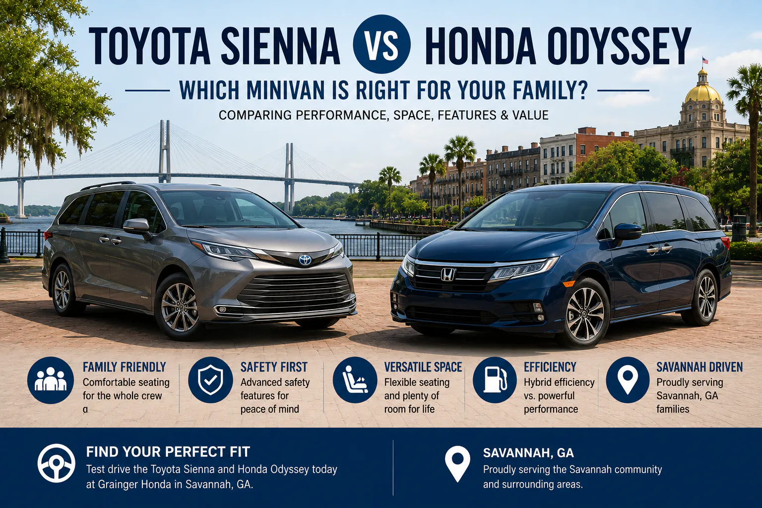 Honda Odyssey vs Toyota Sienna
