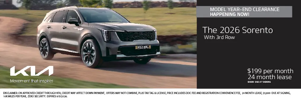 2026 Kia Sorento LX FWD | Halleen Kia of Sandusky