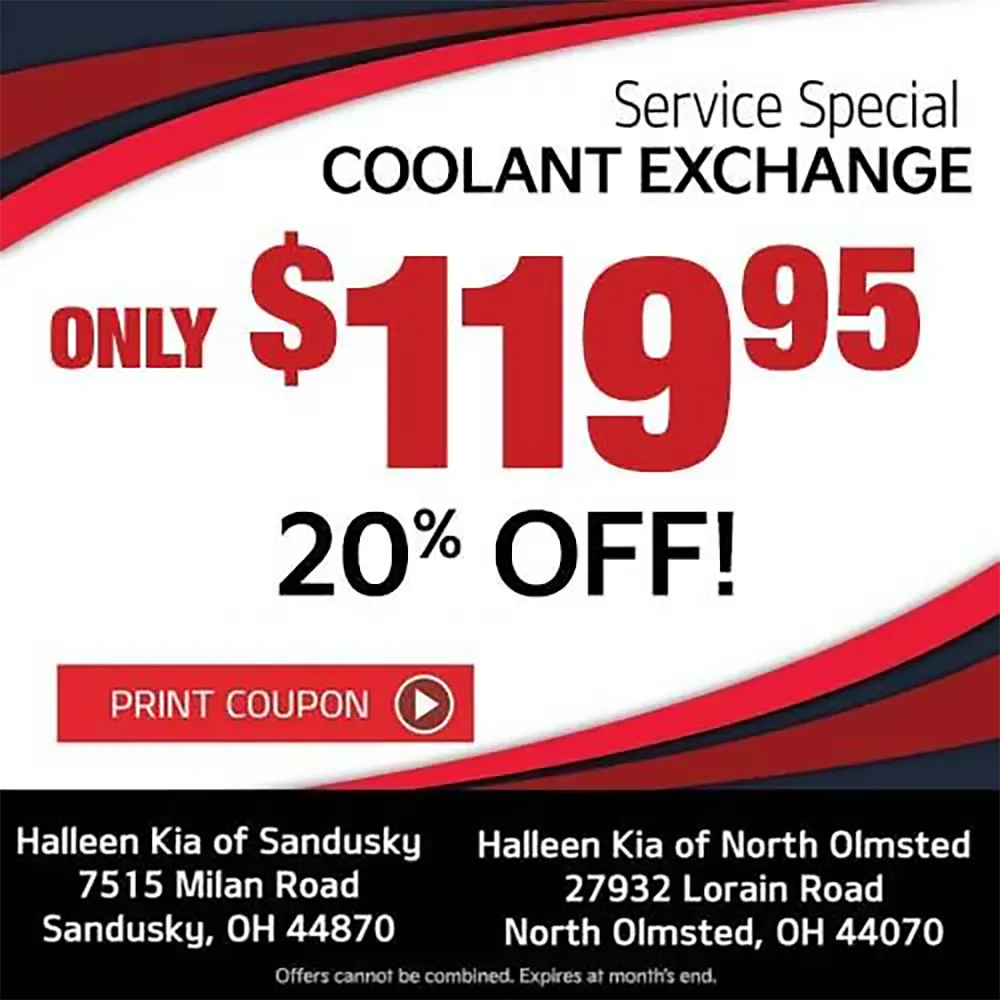 Coolant Exchange Service | Halleen Kia of Sandusky