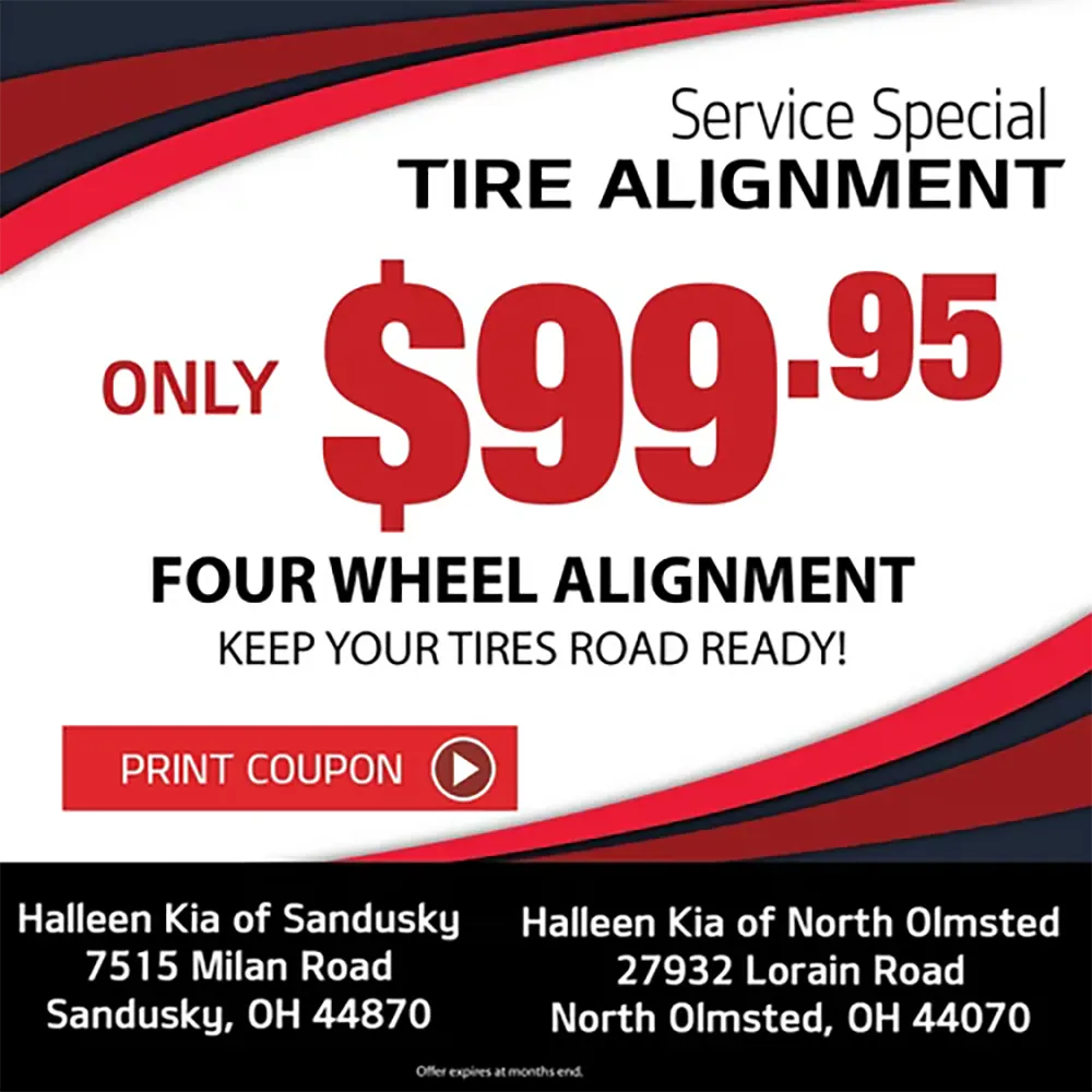 Tire Alignment Special | Halleen Kia of Sandusky
