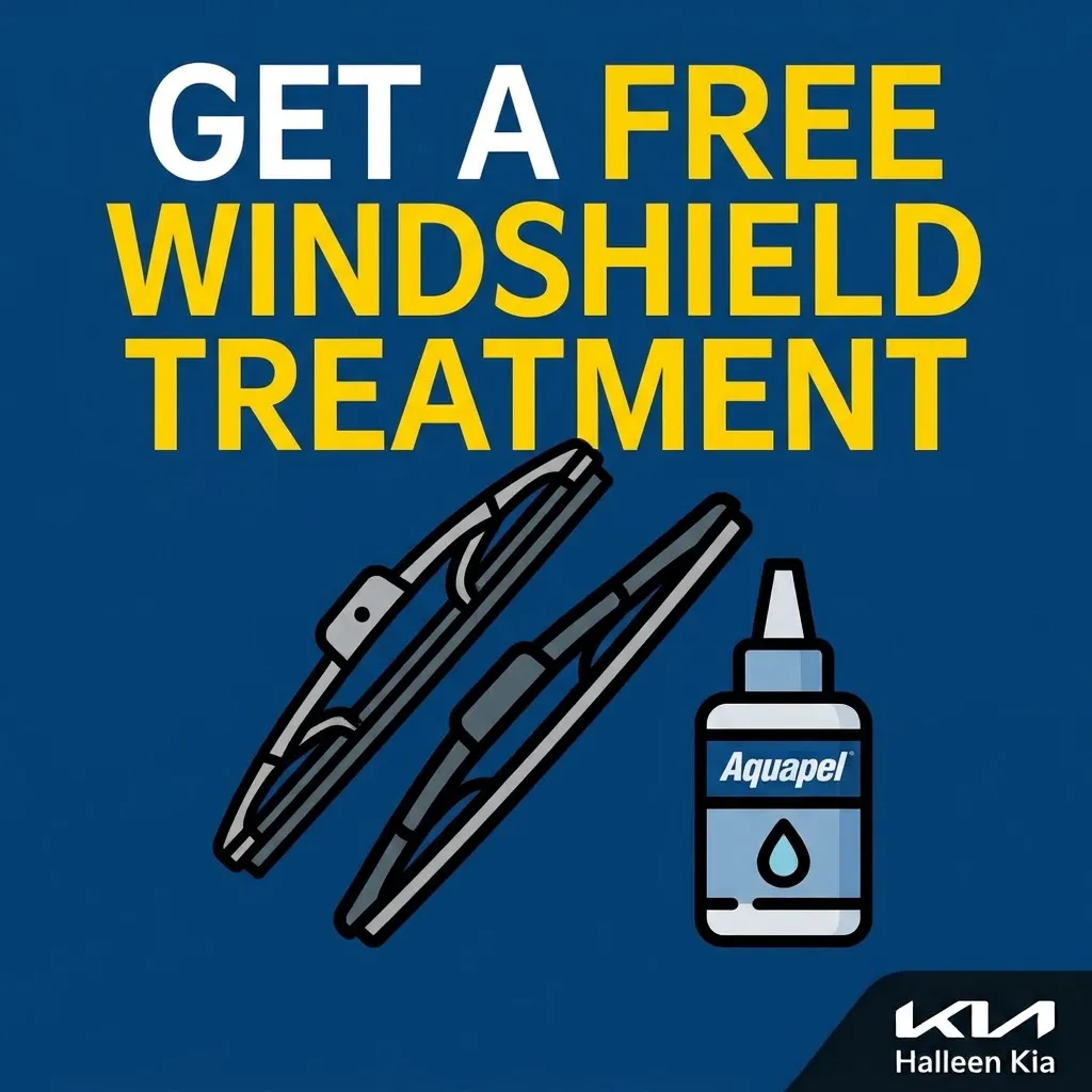 Get a free Aquapel Windshield Treatment | Halleen Kia