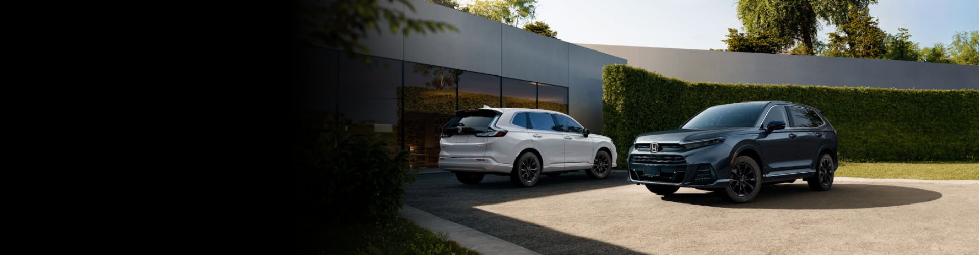 Honda SUV's in driveway