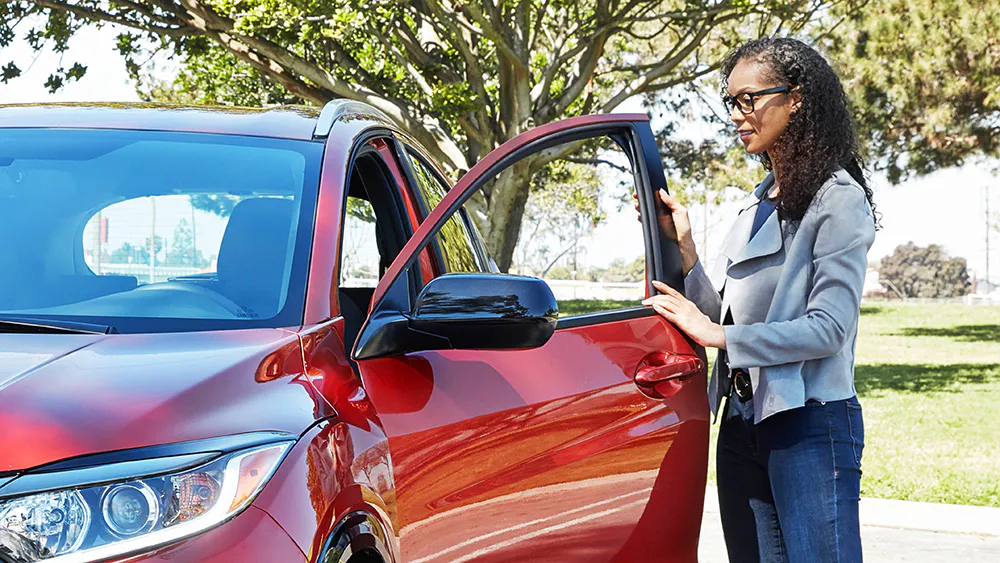 checking out new Honda Car