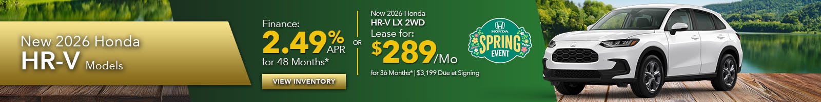 New 2026 Honda HR-V Models OR New 2026 Honda HR-V LX 2WD