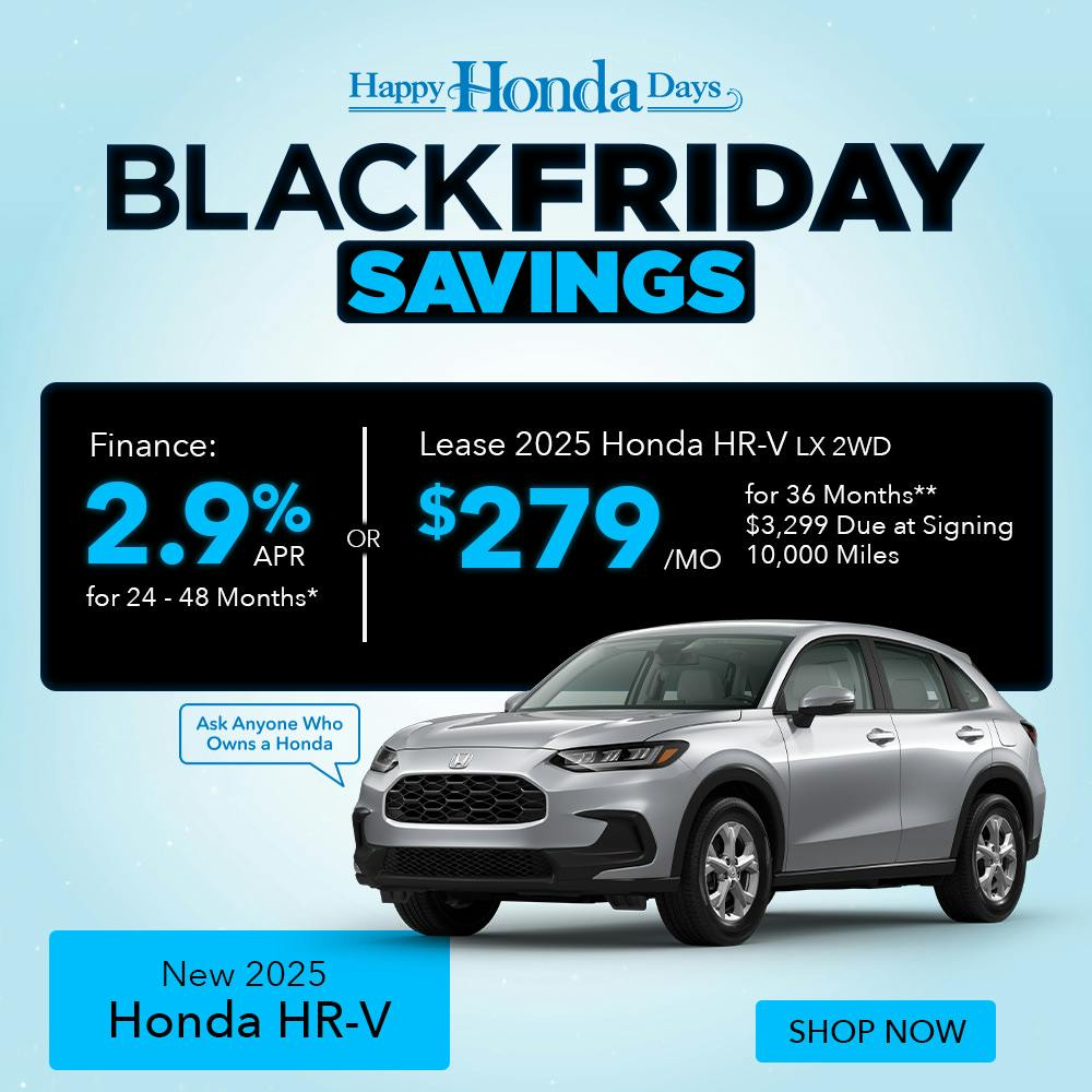 New 2025 Honda HR-V 2.9% APR