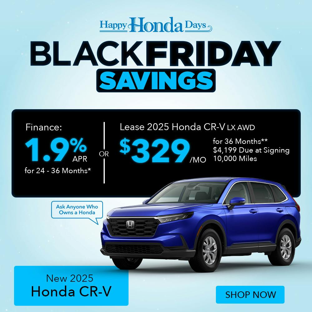 New 2025 Honda CR-V 1.9% APR