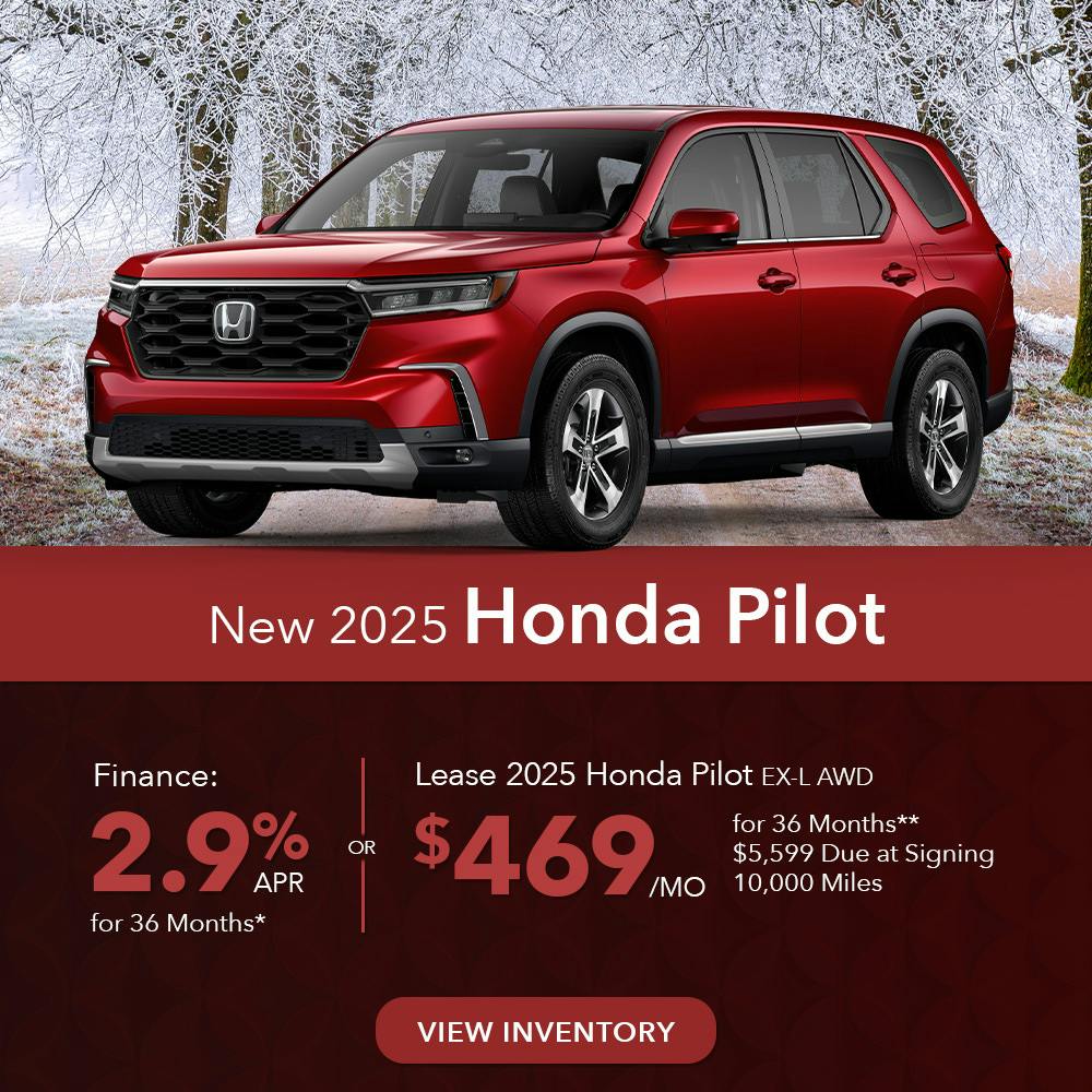 DA_FEB_New 2025 Honda Pilot OR Lease 2025 Honda Pilot EX-L AWD