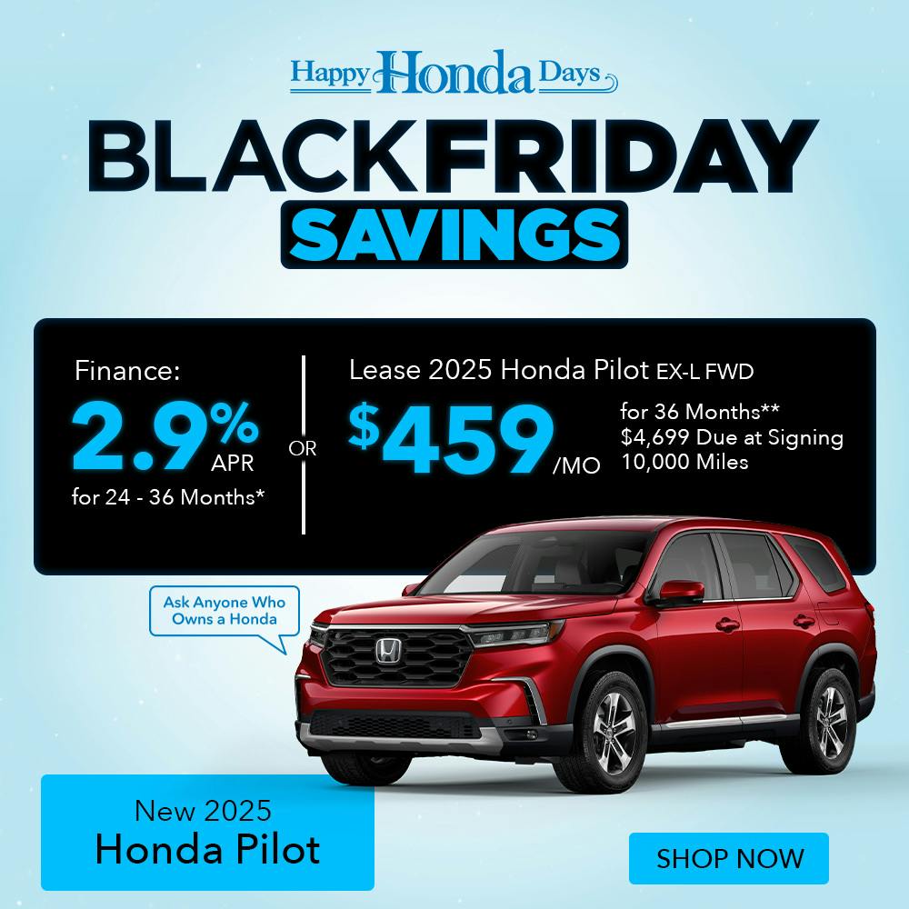 New 2025 Honda Pilot 2.9% APR