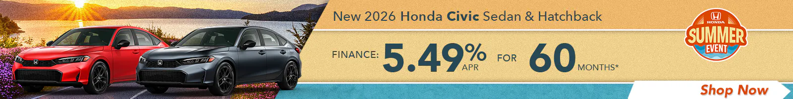 New 2026 Honda Civic Sedan and Hatchback