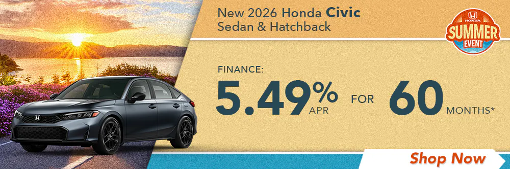 New 2026 Honda Civic Sedan and Hatchback | Shottenkirk Honda of Davis