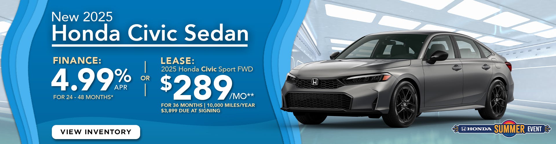 DA_Aug_New 2025 Honda Civic Sport FWD