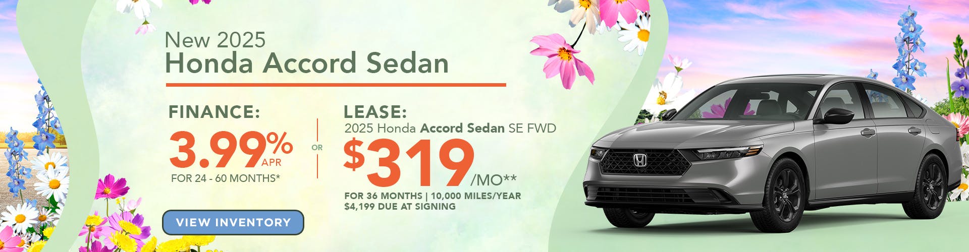 New 2025 Honda Accord Sedan 3.99 APR