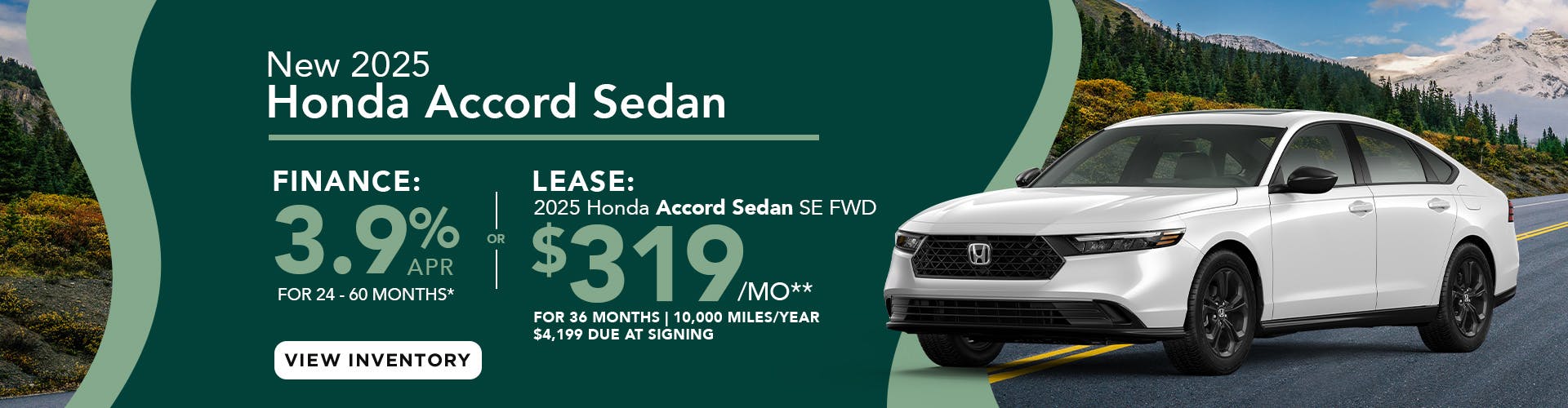 DA_Feb_New 2025 Honda Accord Sedan OR Lease 2025 Honda Accord Sedan SE FWD