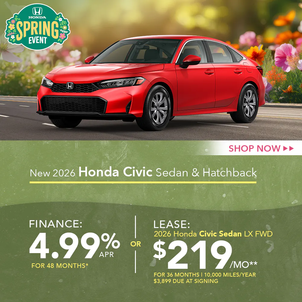 New 2026 Honda Civic Sedan and Hatchback OR 2026 Honda Civic Sedan LX FWD
