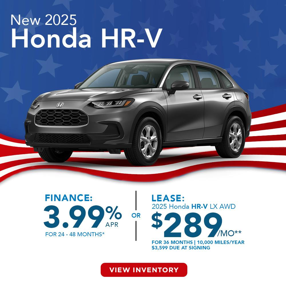 New 2025 Honda HR-V Lease For $289