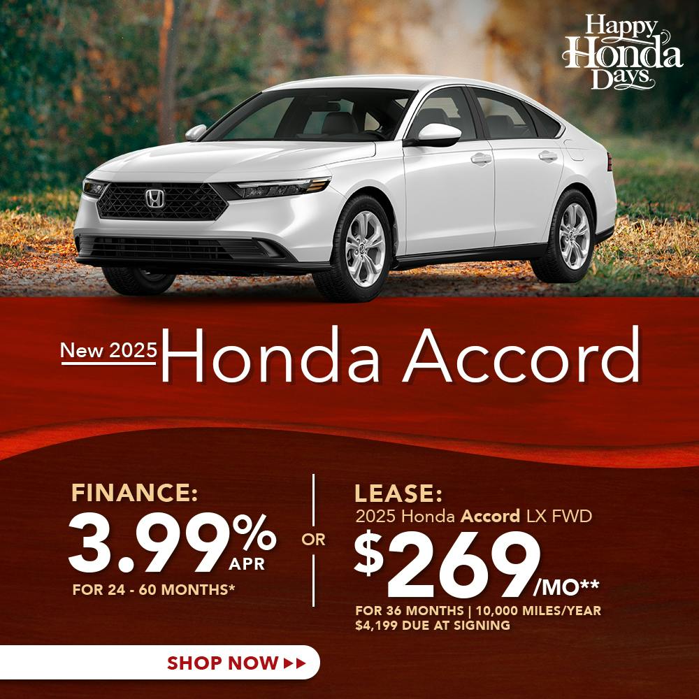 New 2025 Honda Accord OR 2025 Honda Accord LX FWD