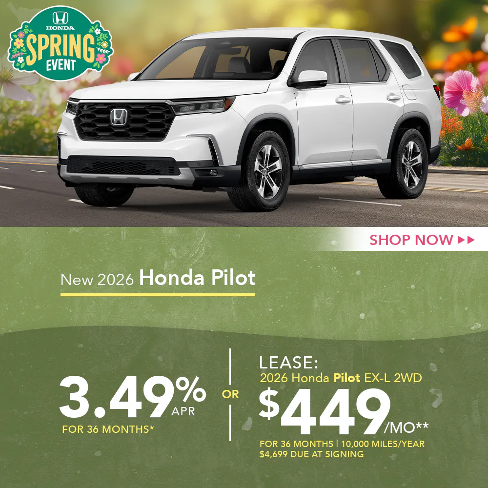 New 2026 Honda Pilot OR 2026 Honda Pilot EX-L 2WD