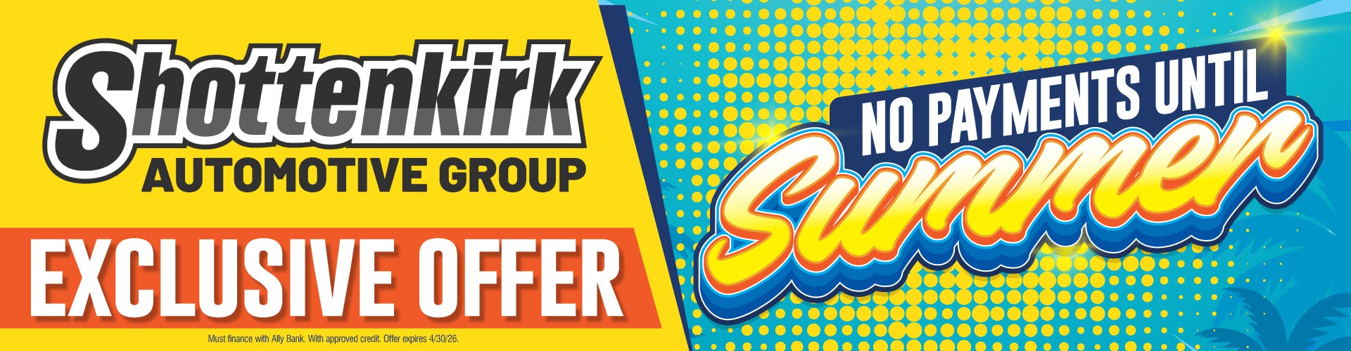 No Payments until Summer