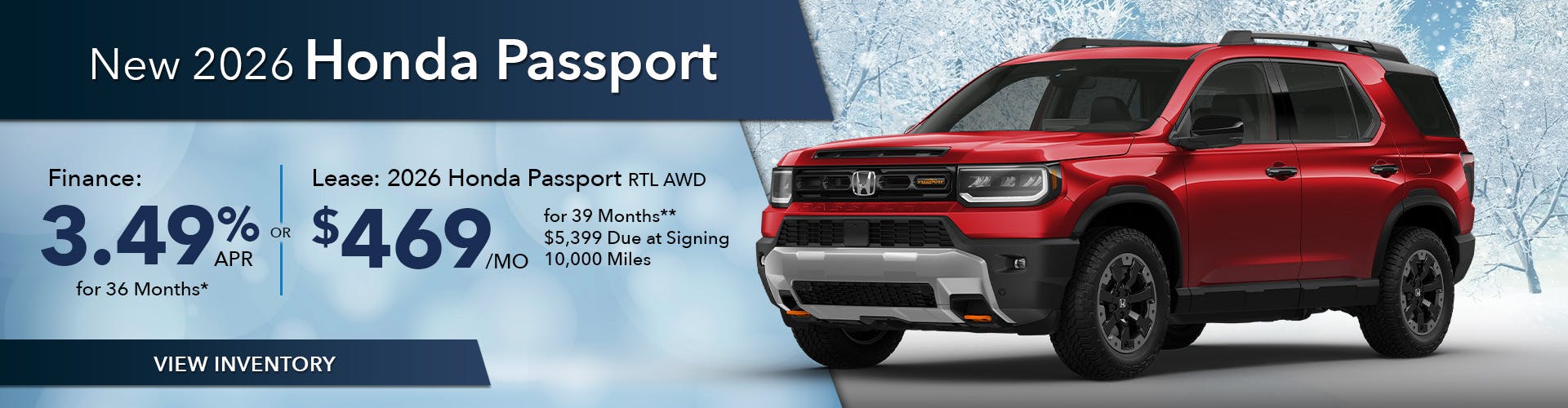 New 2026 Honda Passport