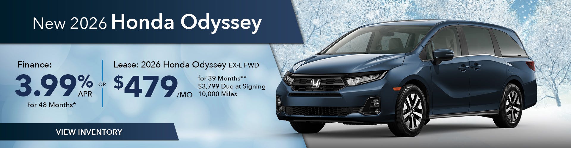 New 2026 Honda Odyssey