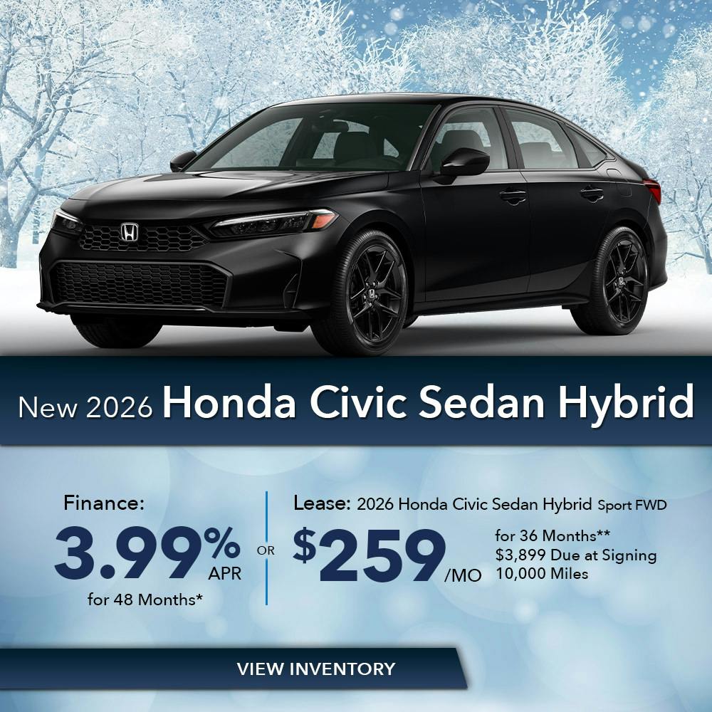 New 2026 Honda Civic Sedan Hybrid