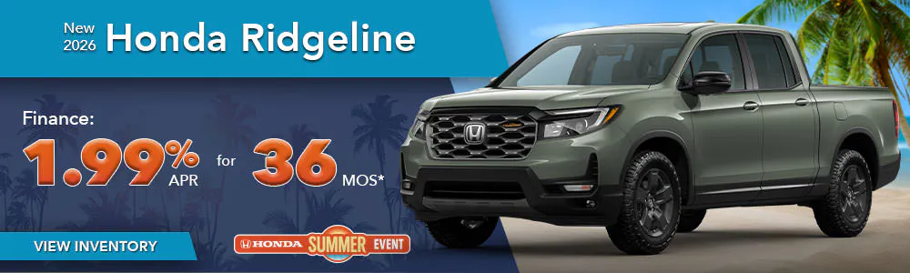 New 2026 Honda Ridgeline | Shottenkirk Honda Decatur