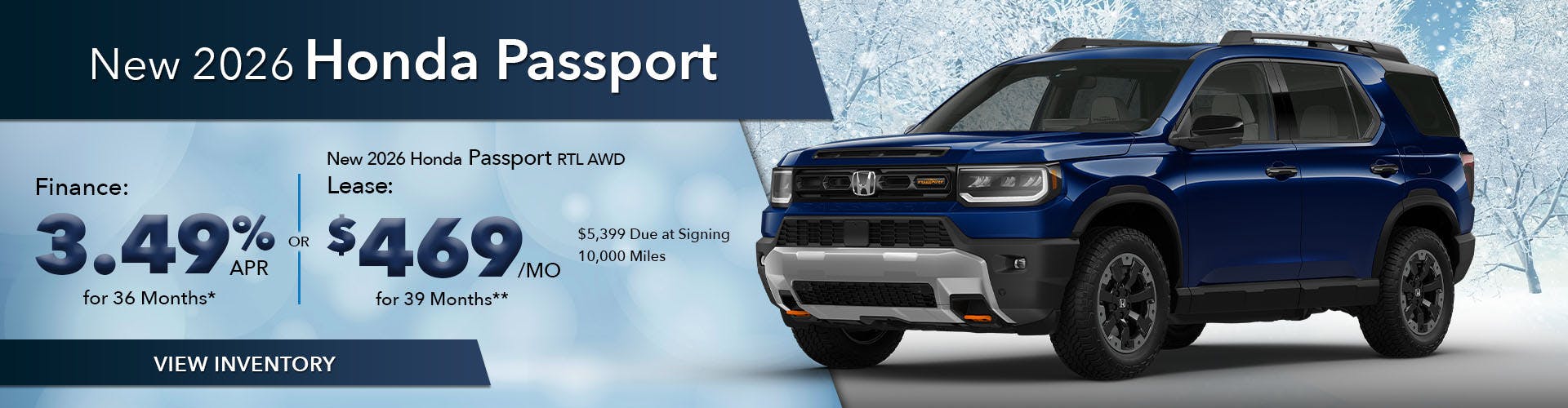 New 2026 Honda Passport