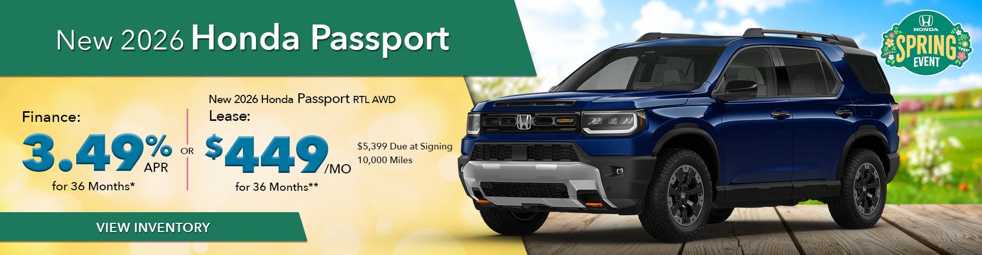 New 2026 Honda Passport