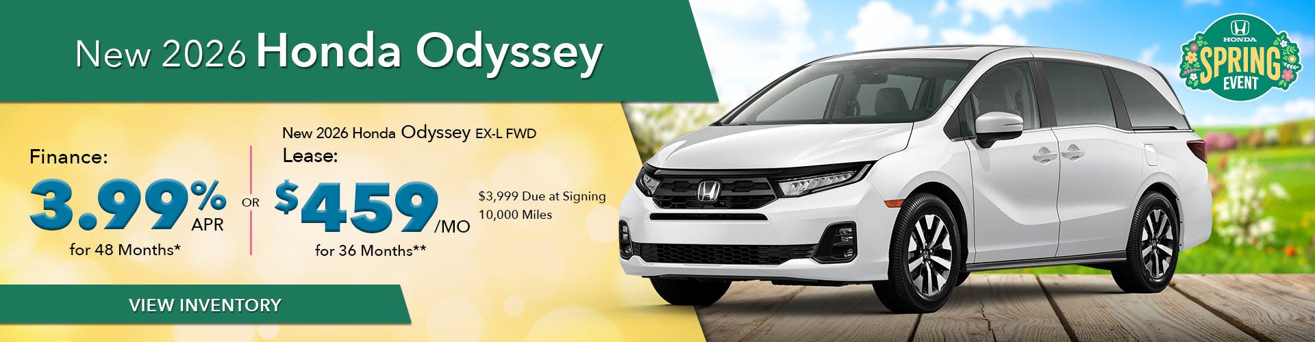 New 2026 Honda Odyssey