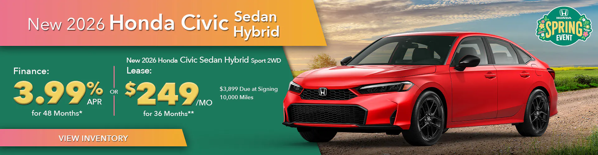 New 2026 Honda Civic Sedan Hybrid